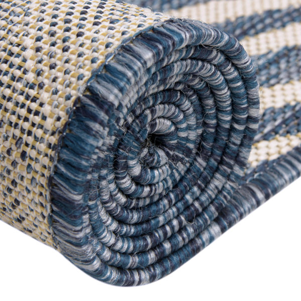 Langley Street Itchington Blue/Ivory Indoor/Outdoor Rug & Reviews Wayfair